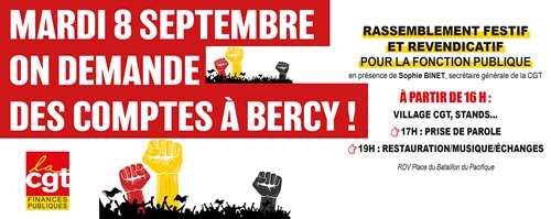 Village Service Public devant Bercy